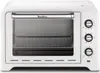 A white countertop oven is shown from the front. Voir les images du produit