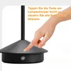 Pilz Tischleuchte Akku Schwarz LED, Kabellos Dimmbar Touch, Produktbild-Vorschau 5