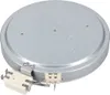 A circular electric heating element for a stovetop, with electrical connectors attached. Anteprima dell’immagine prodotto