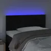 LED Kopfteil Schwarz 90x5x78/88 cm Samt Produktbild-Vorschau 3