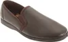 A single brown leather slipper shown from a side-diagonal angle. Anteprima dell’immagine prodotto