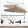 Parasol COSTWAY 300 cm, parasol à pied déporté avec Voir les images du produit 6