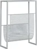 vidaXL stojan na časopisy strieborný 35x15x45 cm oceľ Náhľad obrázku produktu 5