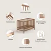 Petite Amélie Babybett Hetre 60x120 cm - Walnuss Produktbild-Vorschau 3