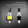 12V Kippschalter SPST mit LED (rot), 30A, 3 Pin – Ein/Aus Produktbild-Vorschau 2