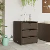 vidaXL Záhradná skrinka hnedá 55x59x69 cm polyratan Náhľad obrázku produktu 9
