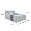 ALTDECOR Boxspringbett mit 2 Matratzen und Topper - 160x200 Produktbild-Vorschau 6