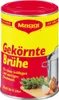 A can of Maggi Gekörnte Brühe with some ingredients shown. Produktbild-Vorschau
