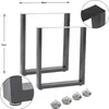 2x Tischgestell X-Form, 70 x 60 cm (Höhe x Breite), raw Produktbild-Vorschau 14