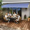 FIVMEN Klemmmarkise Balkon 400cm breit - Markise mit Produktbild-Vorschau 1