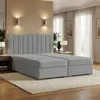 Boxspringbett 140x200 mit 2 Bettkästen Kontinentales Bett Produktbild-Vorschau 3