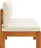 vidaXL Gartensofa ohne Armlehnen mit Kissen 2-Sitzer Produktbild-Vorschau 4