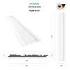 HEXIMO Lamellenwand (Musterstück) aus XPS - Lamellen Produktbild-Vorschau 2
