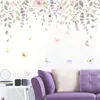 Eleganter Blumen-Wandsticker – Vinyl-Wandsticker in Weiß, Produktbild-Vorschau 1