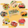 GOPLUS Spieltisch mit 84 Spielzeugteile, Kinder Eisenbahn Produktbild-Vorschau 3