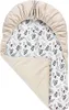 Boho Garden & Ecru Velvet Fußsack für Autositz und Produktbild-Vorschau 4