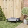 vidaXL Hundebett Hellgrau 75 x 75 x 30 cm Stahl Produktbild-Vorschau 3