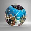 Wanduhr - Rund - Glasuhr - Ozean Riff Fische Koralle - Produktbild-Vorschau 3