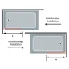 Walk In Duschwand FRESH FREE chrom -  Glas 8mm 68.5-69.5 cm Produktbild-Vorschau 6
