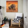 ARTland Leinwandbild Elefanten II Größe: 70x70 cm Produktbild-Vorschau 5