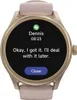 A close-up view of a smartwatch displaying a text message notification. Produktbild-Vorschau