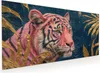Küchenrückwand Spritzschutz Glas mit Motiv Tiger Porträt 40 Produktbild-Vorschau 1