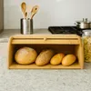 Chlebak bambusowy drewniany rolowany kuchenny 40x27x16 | Podgląd zdjęcia produktu 6