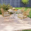 Outsunny Gartentisch Ø118cm, Wetterfest Balkontisch aus Produktbild-Vorschau 8