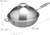Wok z nerezové oceli s víkem Náhled obrázku produktu 4