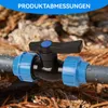Kugelhahn für PE-Rohr 25mm – PP-Fitting, max. 16 bar, Produktbild-Vorschau 6