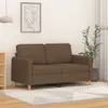 2-Sitzer-Sofa Braun 120 cm Stoff Produktbild-Vorschau 2