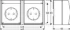 Busch-Jaeger 4011395993316, 2 x Type F, 2P+E, Blau, Weiß, Produktbild-Vorschau 7
