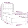 Boxspringbett mit Matratze Schwarz 90x190 cm Kunstleder Produktbild-Vorschau 6