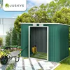 Juskys Metall Gerätehaus M mit Pultdach, Schiebetür & Produktbild-Vorschau 7