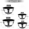 4er Set Küchenschüsseln Salatschüssel Schüssel mit Deckel Produktbild-Vorschau 2