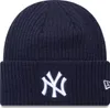 A navy blue New Era NY Yankees beanie with a white logo. Podgląd zdjęcia produktu