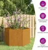 Plantenbak roestig 60x60x45 cm cortenstaal Productafbeelding-voorbeeld 10