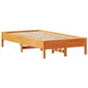 Massivholzbett ohne Matratze Wachsbraun 120x190 cm Produktbild-Vorschau 7