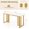 COSTWAY Esszimmertisch Holz 160x60cm, rechteckiger Produktbild-Vorschau 7