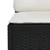 10-tlg. Garten-Sofagarnitur mit Kissen Schwarz Poly Rattan Produktbild-Vorschau 5