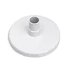 A white circular pool skimmer head with a central tube connector, isolated on a white background. Produktbild-Vorschau