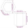 vidaXL Pflanzkübel 2 Stk. Sechseckig 46x40x45 cm Produktbild-Vorschau 8