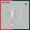 KOTARBAU® Zasuwa do Furtki 22 CM Rygiel do Drzwi Blokada Podgląd zdjęcia produktu 3
