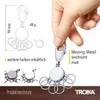 TROIKA Patent, Přívěšek na klíče, Stříbrná, Kov, 25 mm, 9 Náhled obrázku produktu 4