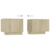 vidaXL TV Schrank Sonoma Eiche 100x35x40 cm Holzwerkstoff - Produktbild-Vorschau 8