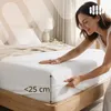 Lantigo Spannbettlaken 100 % Baumwolle Satin 140x200 cm Produktbild-Vorschau 3