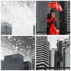 Bilder auf glas - Stadt Haus Straße - 100x70cm - Glasbilder Produktbild-Vorschau 8