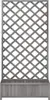 A grey wooden planter box with a trellis attached. Náhľad obrázku produktu