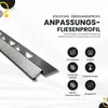 Anpassungsprofil Edelstahl Übergang Fliesenleiste Profil Produktbild-Vorschau 2