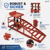 Bituxx 1 Paar Auffahrrampen inkl. Wagenheber Rot MS-16786 Produktbild-Vorschau 4